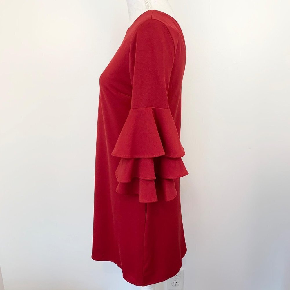 Papillon NWT Sz XS dress tier ruffle pullover long - Picture 4 of 7